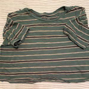 short sleeved green top